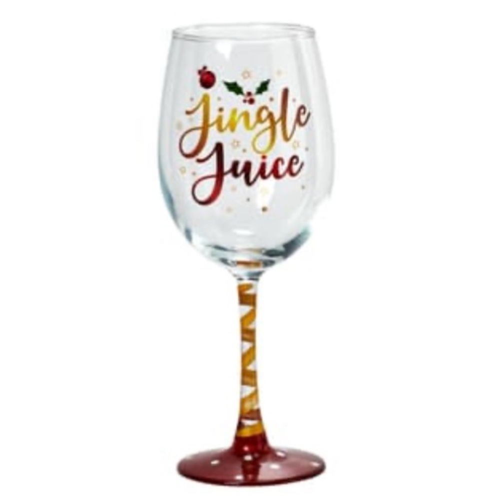 NIB “Jingle Juice“ Wine Glass 🎄